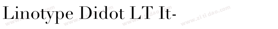 Linotype Didot LT It字体转换